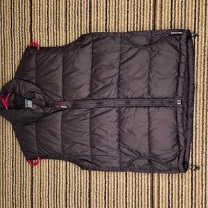 WESTERN MOUNTAINEERING Black Goose Down Puffer Sz XS Full Zip‎ Vest VTG RARE